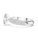 Gold 1Ct Oval Pave Lab Grown Diamond Alethea Ring