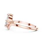 Gold Oval V Shank Solitaire Lab Grown Diamond Cyraelle Ring