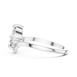 Gold Oval V Shank Solitaire Lab Grown Diamond Cyraelle Ring
