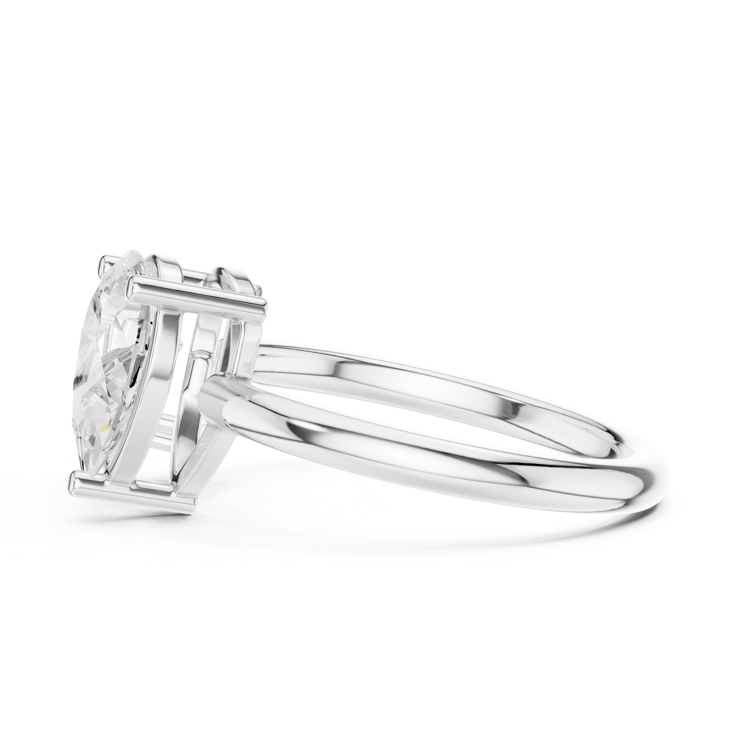 Gold 2Ct Emerald Pear Toi Et Moi Lab Grown Diamond Averix Ring
