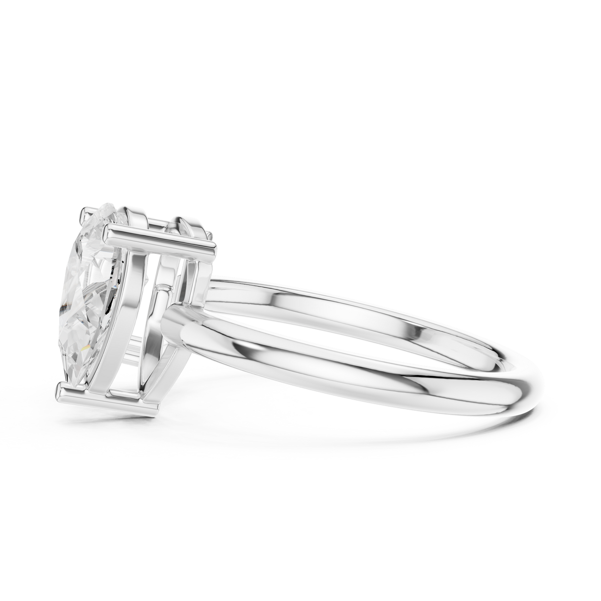Gold 2Ct Emerald Pear Toi Et Moi Lab Grown Diamond Averix Ring