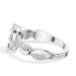 Marquise Twisted Pave Lab Grown Diamond Ivera Engagement Ring