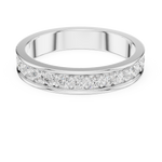 Gold Channel Setting Round Lab Grown Diamond Mirex Ring