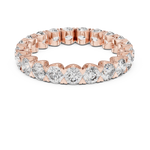 Gold 3Ct Round Cluster Eternity Lab Grown Diamond Elarinor Ring