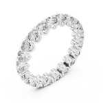 Gold 3Ct Round Cluster Eternity Lab Grown Diamond Elarinor Ring