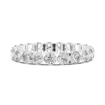 Gold 3Ct Round Cluster Eternity Lab Grown Diamond Elarinor Ring