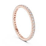 Gold Round Floral Cluster Eternity Lab Grown Diamond Avenia Ring