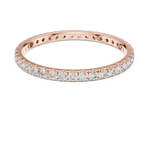 Gold Round Floral Cluster Eternity Lab Grown Diamond Avenia Ring