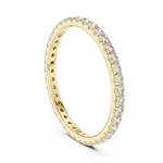 Gold Round Floral Cluster Eternity Lab Grown Diamond Avenia Ring