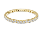 Gold Round Floral Cluster Eternity Lab Grown Diamond Avenia Ring