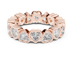 Gold 4Ct Bezel Eternity Heart Lab Grown Diamond Zayel Ring