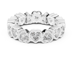 Gold 4Ct Bezel Eternity Heart Lab Grown Diamond Zayel Ring