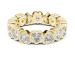 Gold 4Ct Bezel Eternity Heart Lab Grown Diamond Zayel Ring
