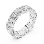 Gold 4Ct Mixed Shape Prong Eternity Lab Grown Diamond Ziora Ring