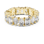 Gold 4Ct Mixed Shape Prong Eternity Lab Grown Diamond Ziora Ring