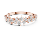 Gold Round Cluster Crown Lab Grown Diamond Orelix Ring