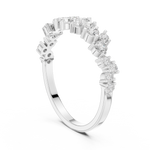 Gold Round Cluster Crown Lab Grown Diamond Orelix Ring
