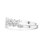 Gold Round Cluster Crown Lab Grown Diamond Orelix Ring