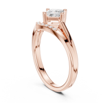 Gold Princess Chevron Lab Grown Diamond Zanvi Ring