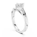 Gold Princess Chevron Lab Grown Diamond Zanvi Ring