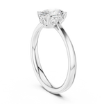 Gold Oval Solitaire Lab Grown Diamond Qorix Ring