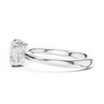 Gold Oval Solitaire Lab Grown Diamond Qorix Ring