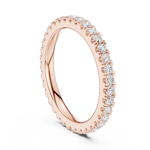 Gold 1Ct Round Eternity Lab Grown Diamond Xerith Ring