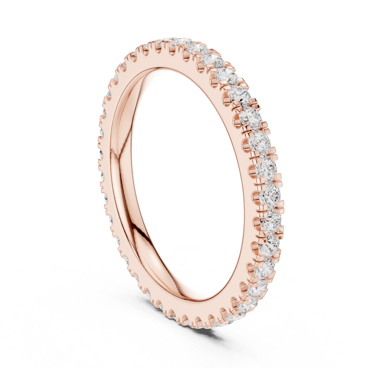 Gold 1Ct Round Eternity Lab Grown Diamond Xerith Ring