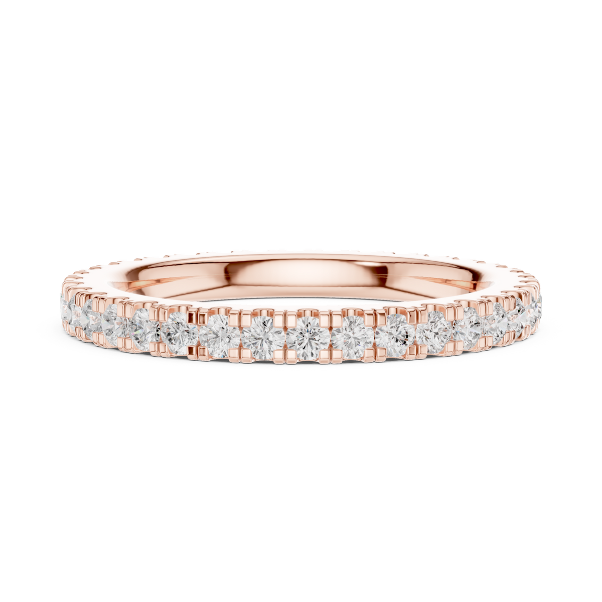 Gold 1Ct Round Eternity Lab Grown Diamond Xerith Ring