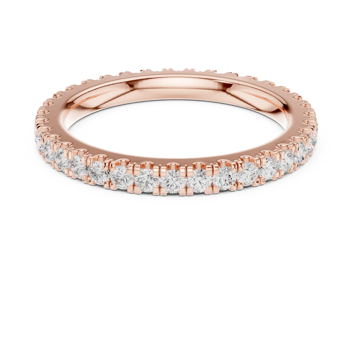 Gold 1Ct Round Eternity Lab Grown Diamond Xerith Ring
