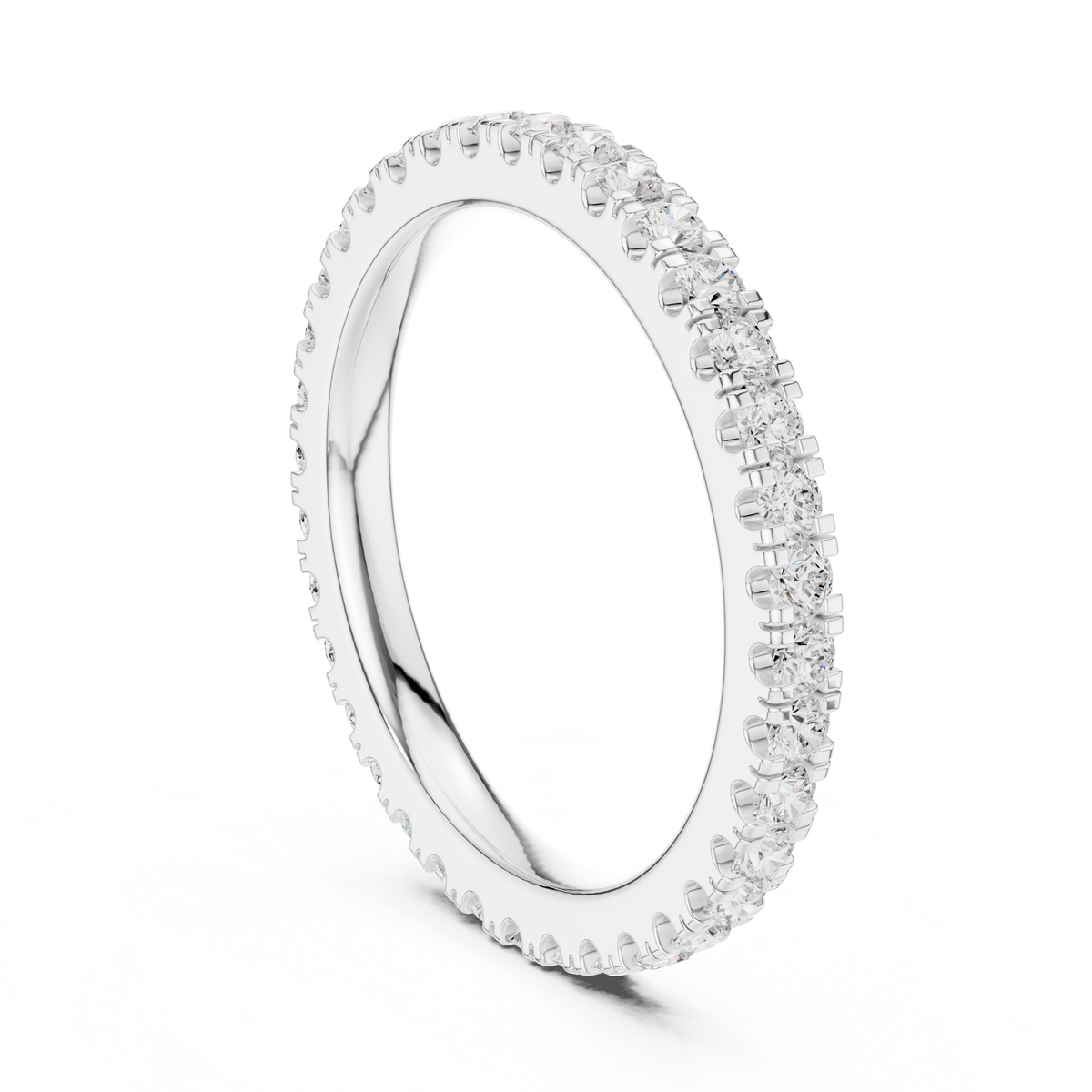 Gold 1Ct Round Eternity Lab Grown Diamond Xerith Ring