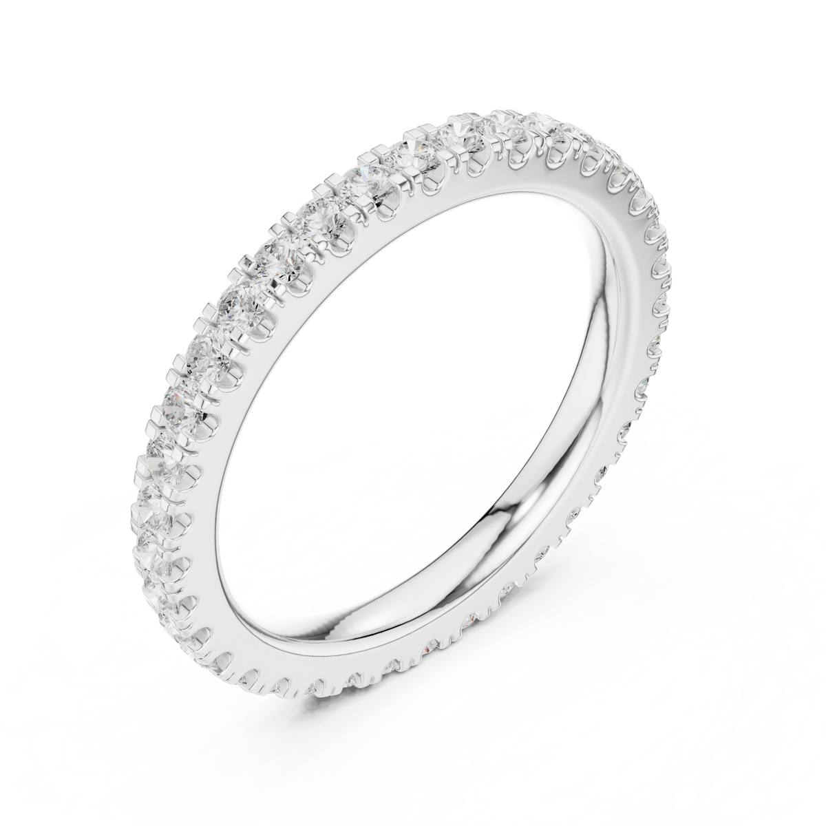 Gold 1Ct Round Eternity Lab Grown Diamond Xerith Ring