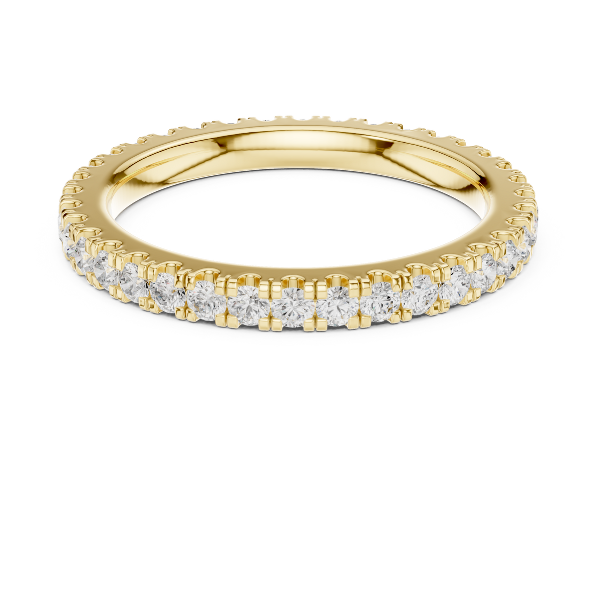 Gold 1Ct Round Eternity Lab Grown Diamond Xerith Ring