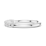 Gold Half Eternity Prong Round Lab Grown Diamond Xyvelle Ring
