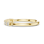 Gold Half Eternity Prong Round Lab Grown Diamond Xyvelle Ring