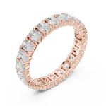 Gold 2Ct Oval Eternity Lab Grown Diamond Zorine Ring