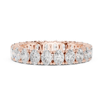 Gold 2Ct Oval Eternity Lab Grown Diamond Zorine Ring