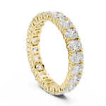 Gold 2Ct Oval Eternity Lab Grown Diamond Zorine Ring