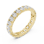 Gold 2Ct Oval Eternity Lab Grown Diamond Zorine Ring
