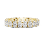 Gold 2Ct Oval Eternity Lab Grown Diamond Zorine Ring