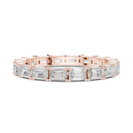 Gold 1Ct Eternity Classic Emerald Lab Grown Diamond Zaviel Ring