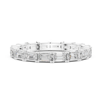 Gold 1Ct Eternity Classic Emerald Lab Grown Diamond Zaviel Ring