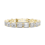 Gold 1Ct Eternity Classic Emerald Lab Grown Diamond Zaviel Ring
