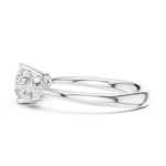 Gold 1Ct Three Stone Round Lab Grown Diamond Uvenna Ring