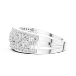 Gold Wide Pave Round Lab Grown Diamond Celvia Ring