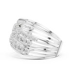 Gold Wrap Pave Round Lab Grown Diamond Noemis Ring