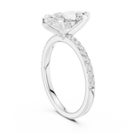 Gold 2Ct Marquise Cut Pave Lab Grown Diamond Jeselle Ring