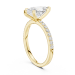 Gold 2Ct Marquise Cut Pave Lab Grown Diamond Jeselle Ring