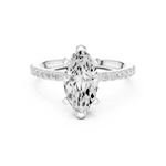 Gold 2Ct Marquise Cut Pave Lab Grown Diamond Jeselle Ring