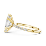 Gold 2Ct Marquise Cut Pave Lab Grown Diamond Jeselle Ring